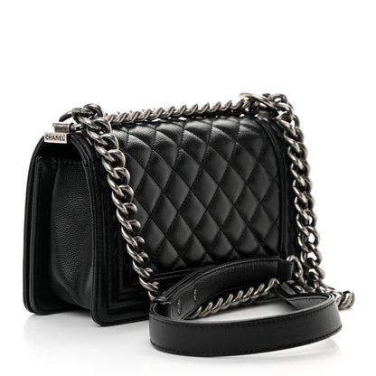 Chanel Caviar Quilted Small Boy Flap Black 3 of 16