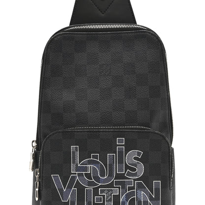 Louis Vuitton Damier Graphite Logo Avenue Sling Backpack 8 of 11