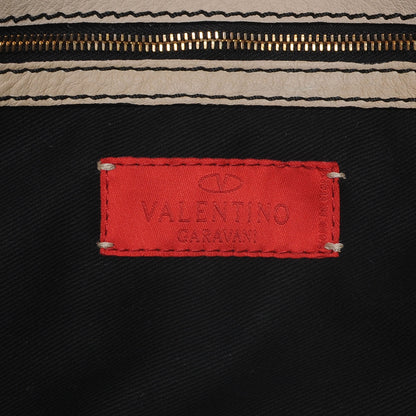 Valentino Garavani Leather Urban Lace Satchel Creme 6 of 6