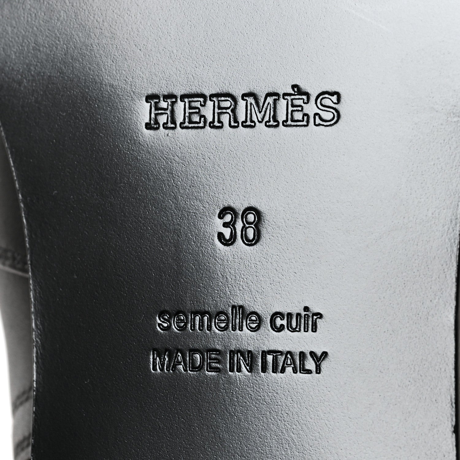Hermes Calfskin Frenchie 50 Ankle Boots 38 Black 7 of 7