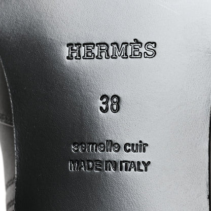 Hermes Calfskin Frenchie 50 Ankle Boots 38 Black 7 of 7