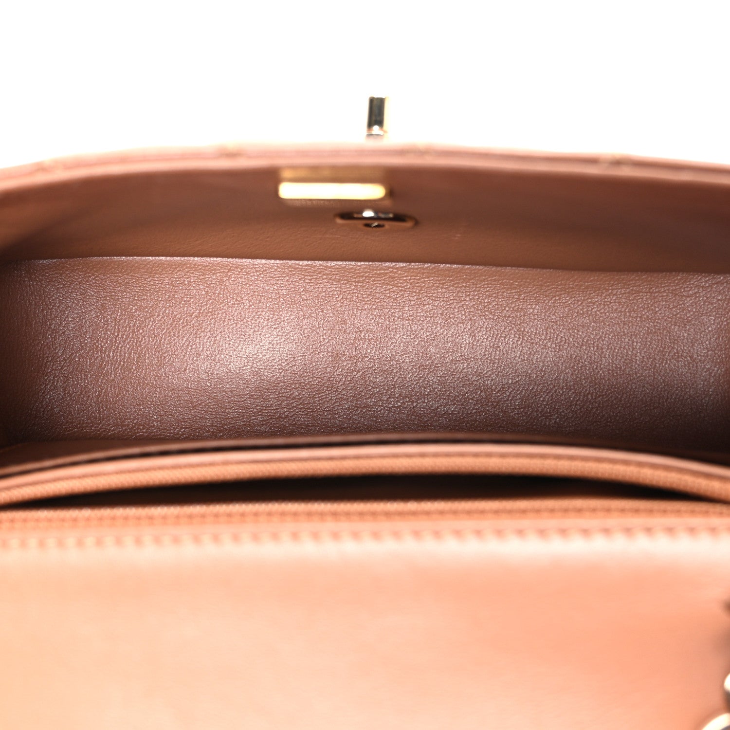 Chanel Lambskin Quilted Mini Rectangular Flap Brown 5 of 11
