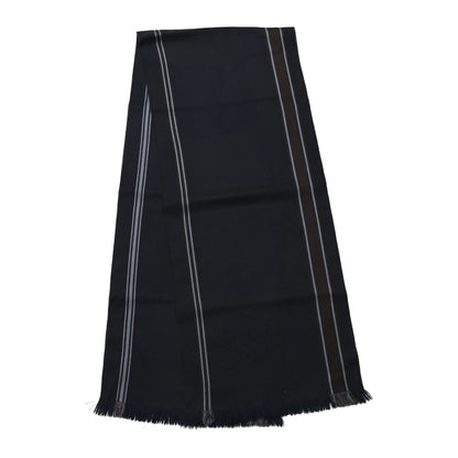 Louis Vuitton Wool Damier Geant Messager Scarf Navy 2 of 5