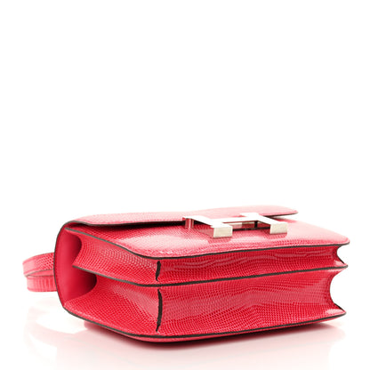 Hermes Lizard Constance 18 Rose Extreme 4 of 11