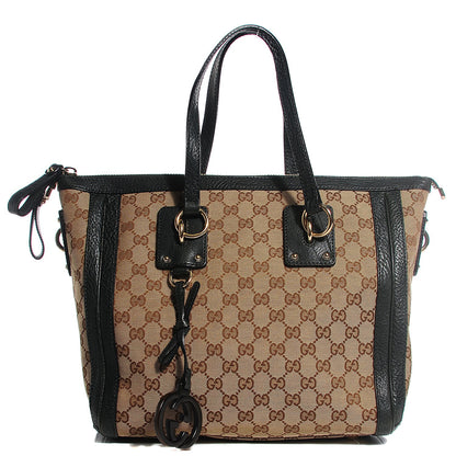 Gucci Monogram Medium Charm Top Handle Bag Green 1 of 9