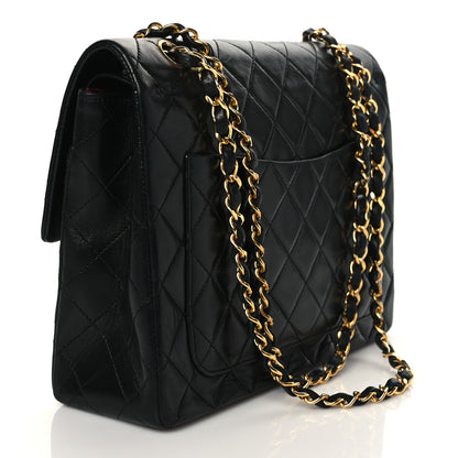 Chanel Lambskin Quilted Medium Double Flap Black 3 of 10