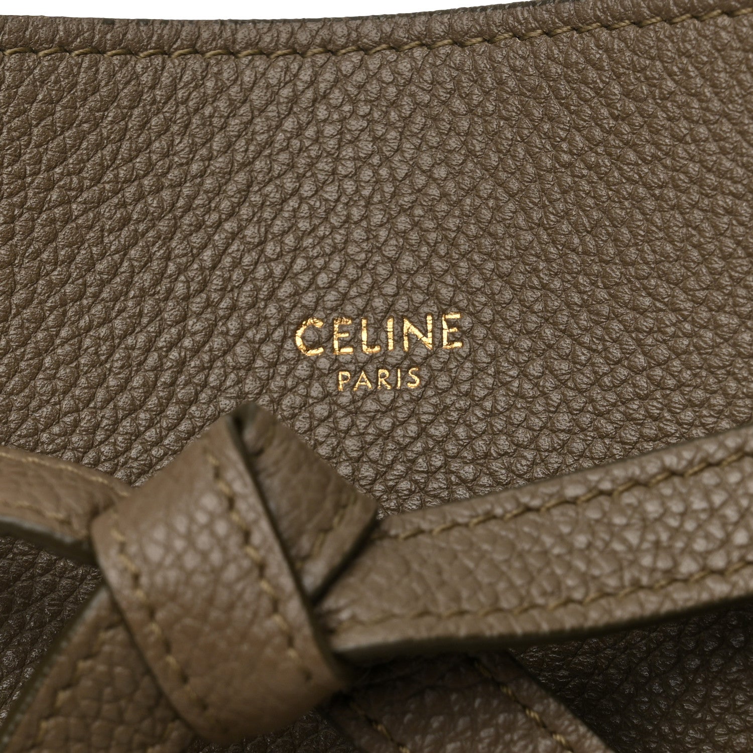 Celine Soft Grained Calfskin Small Belt Cabas Phantom  Taupe 6 of 16
