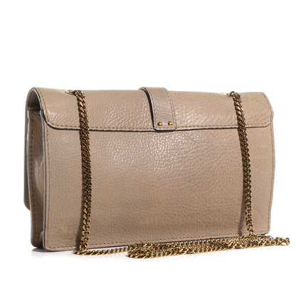 Chloe Calfskin Aurore Wallet on Chain Beige 3 of 7