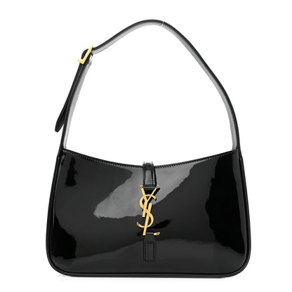 Saint Laurent Patent Le 5 A 7 Hobo Black 1 of 9
