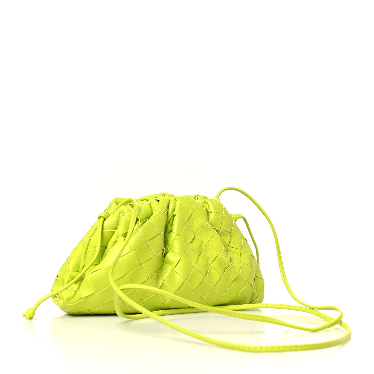 Bottega Veneta Nappa Intrecciato The Mini Pouch Kiwi 3 of 9