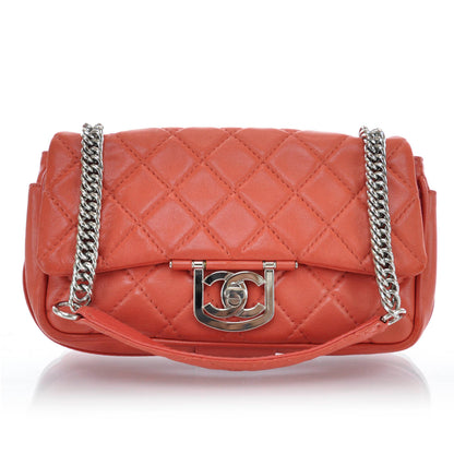 Chanel Lambskin Icons Secret Label Medium Flap Red 1 of 11