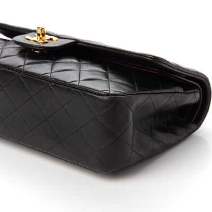 Chanel Lambskin Quilted Medium Double Flap Black 7 of 10