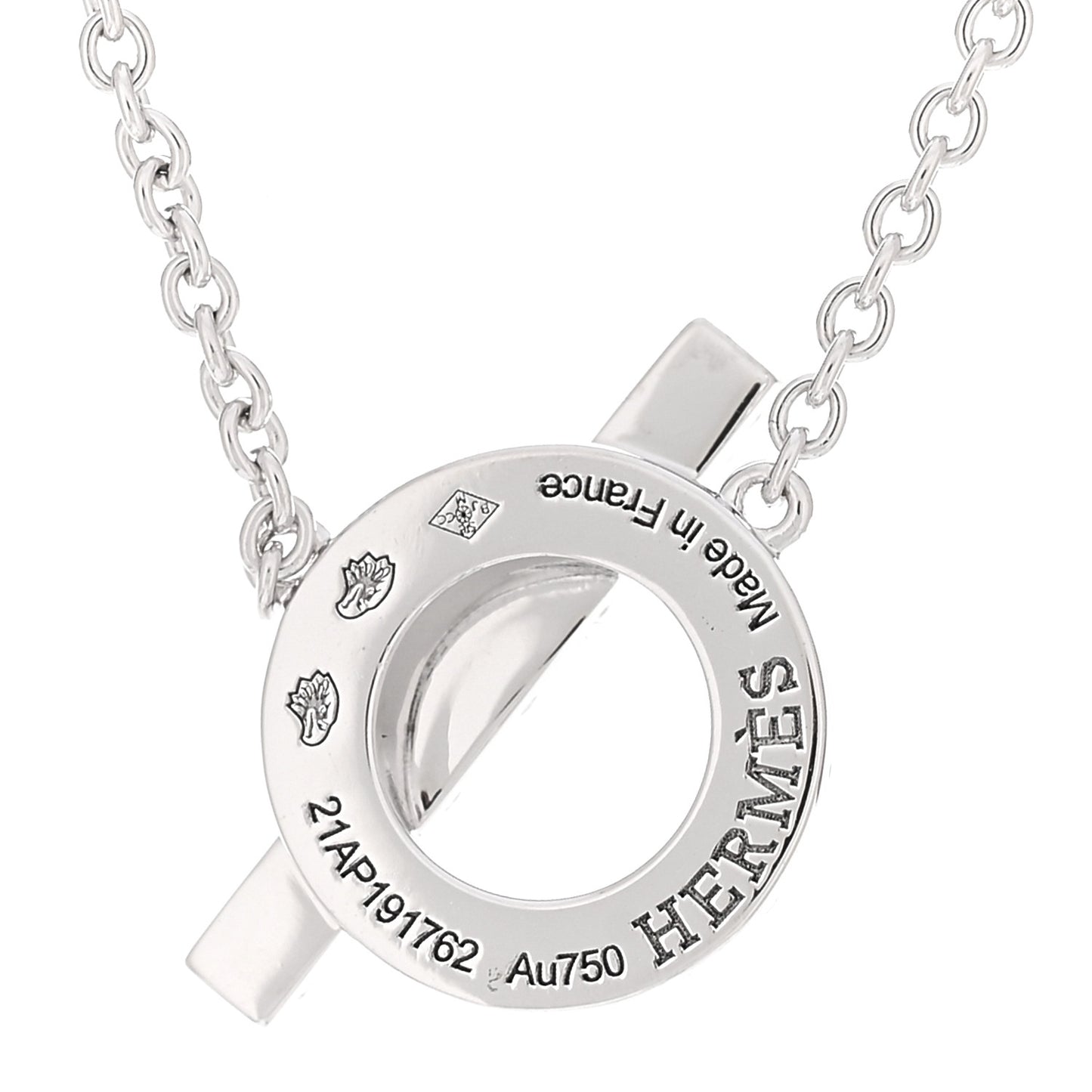 18K White Gold Diamond Finesse Pendant Necklace