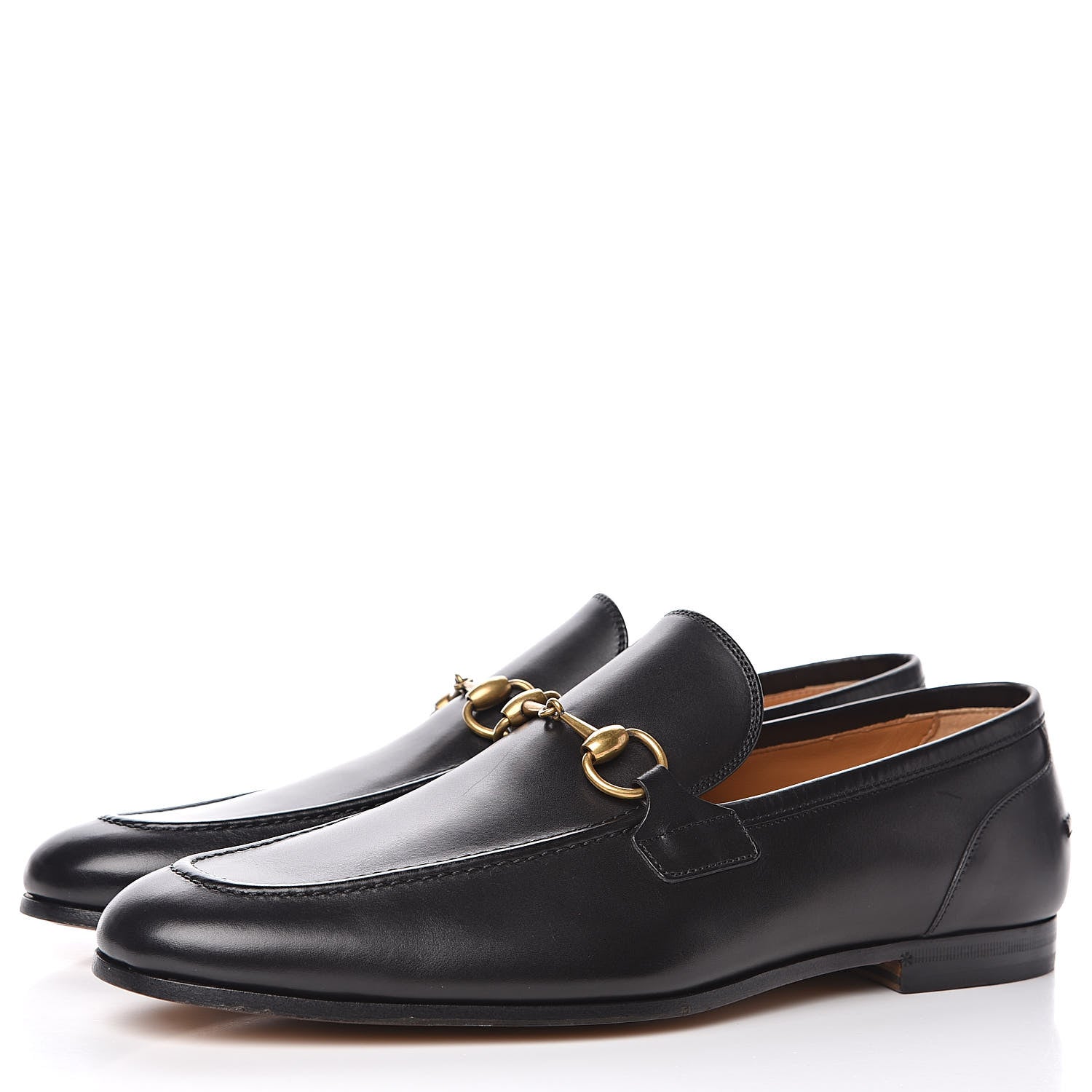 Gucci Calfskin Horsebit Mens Jordaan Loafers 9.5 Black 3 of 10