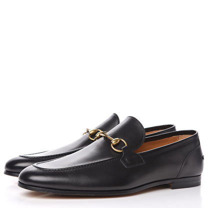 Gucci Calfskin Horsebit Mens Jordaan Loafers 9.5 Black 3 of 10