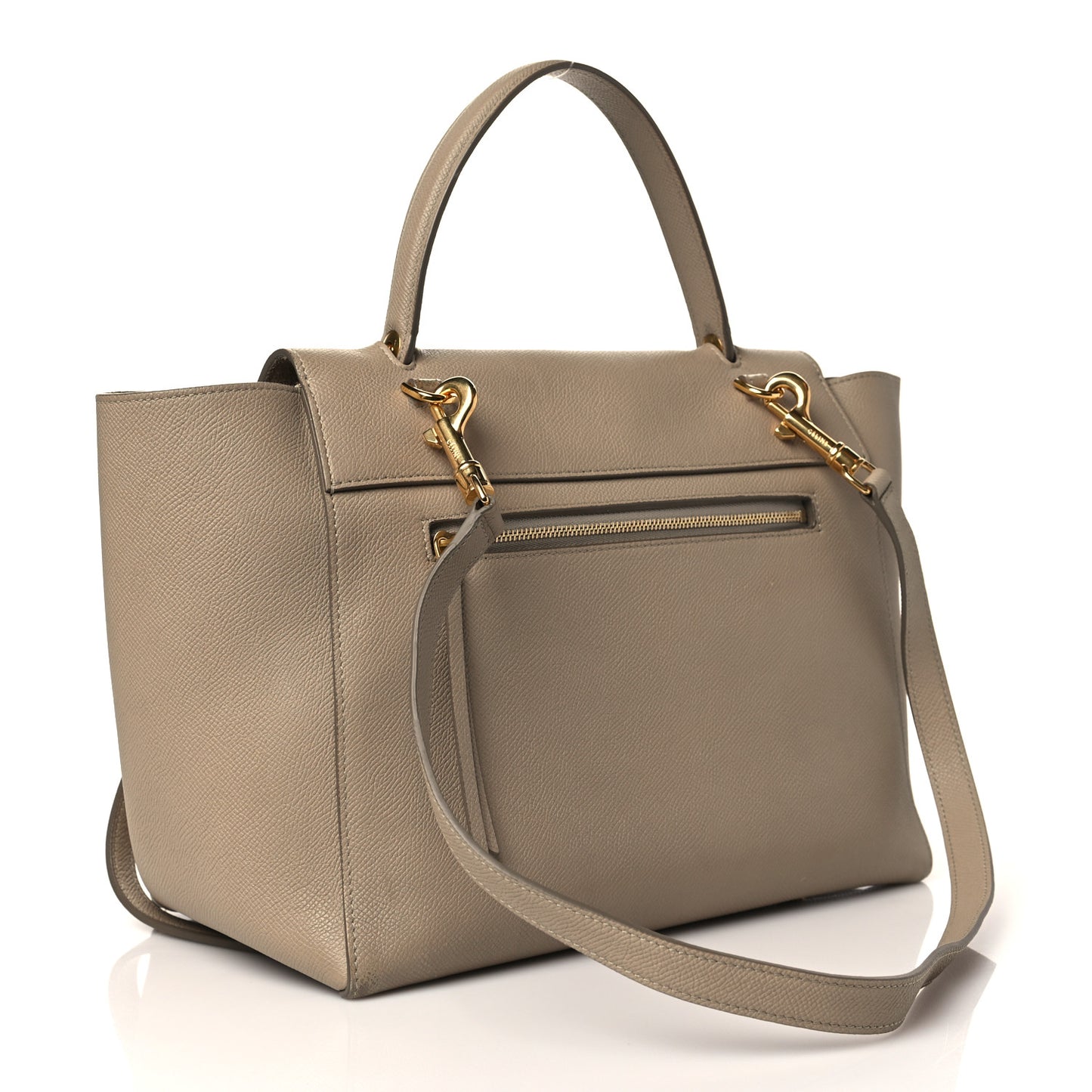 Grained Calfskin Mini Belt Bag Light Taupe