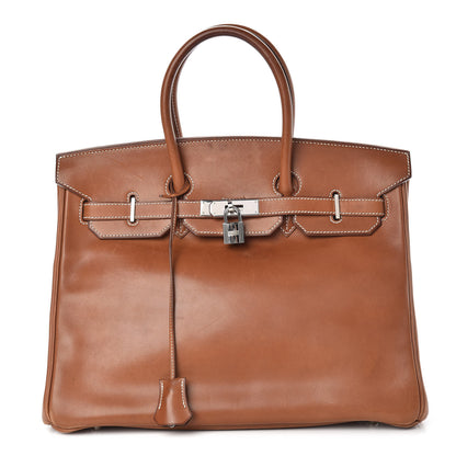 Hermes Natural Barenia Birkin 35 Fauve 1 of 45