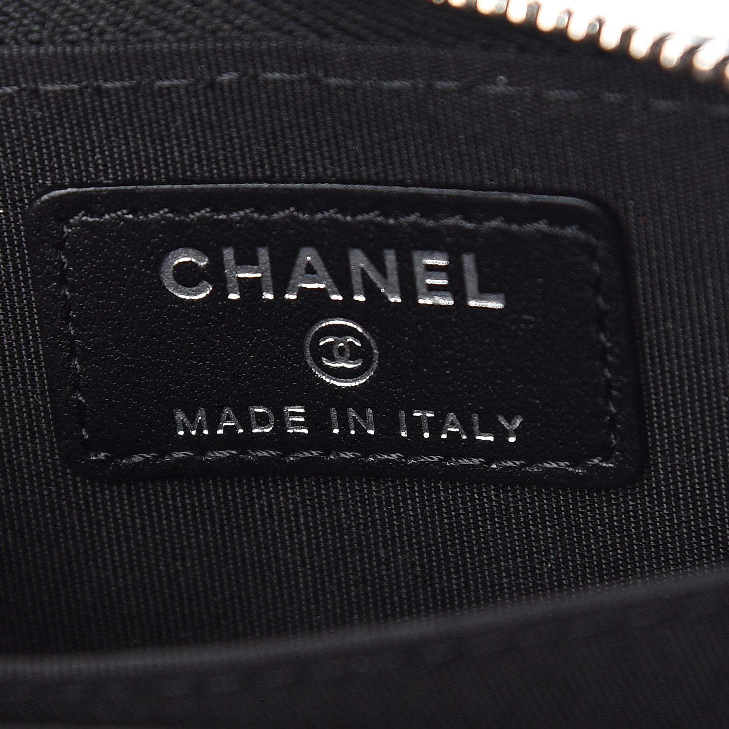 Chanel Caviar Quilted Incognito Zip Coin Purse Black 5 of 7