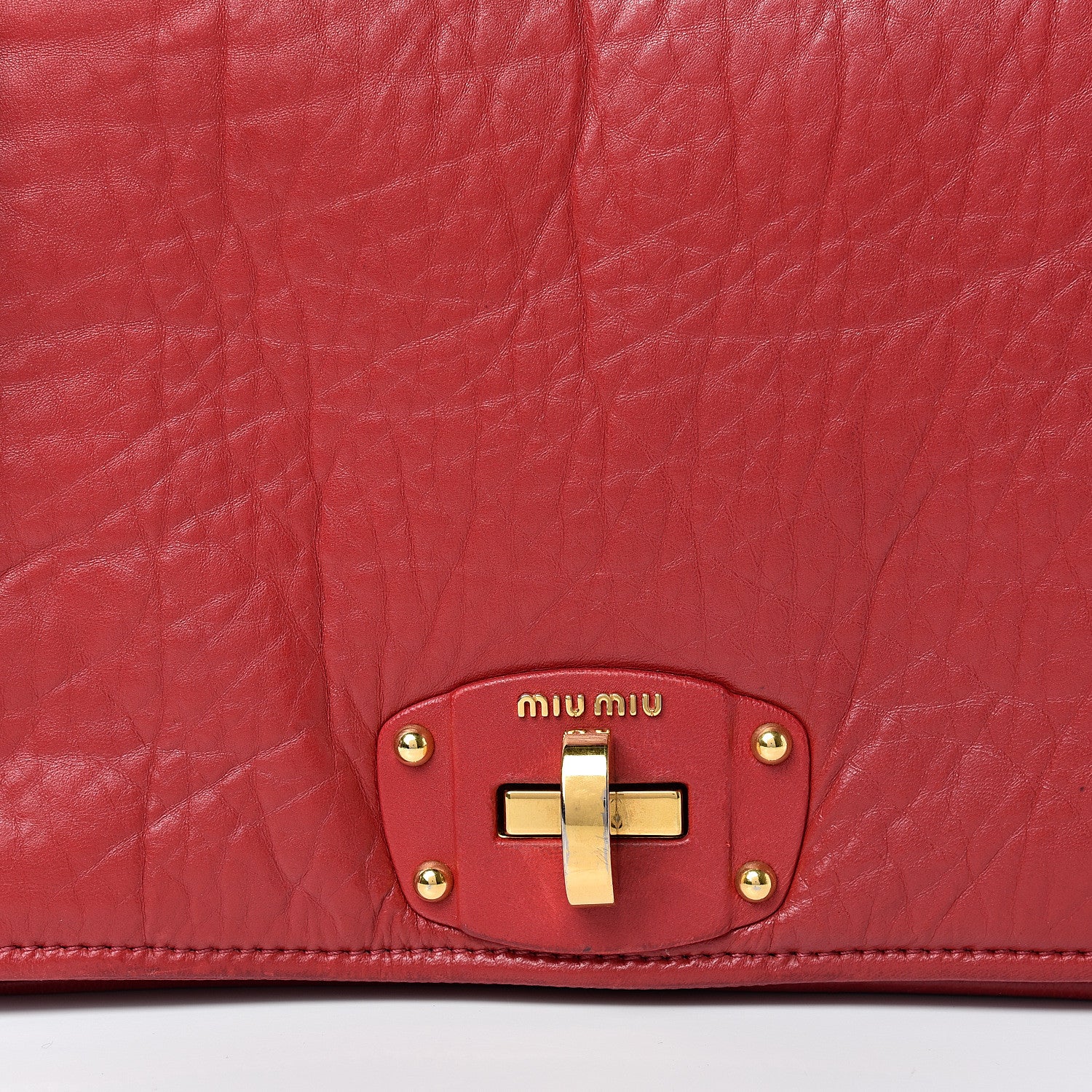 Miu Miu Nappa Padded Shoulder Bag Rubino 7 of 20
