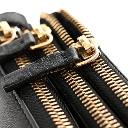 Celine Lambskin Small Trio Crossbody Bag Black 14 of 14