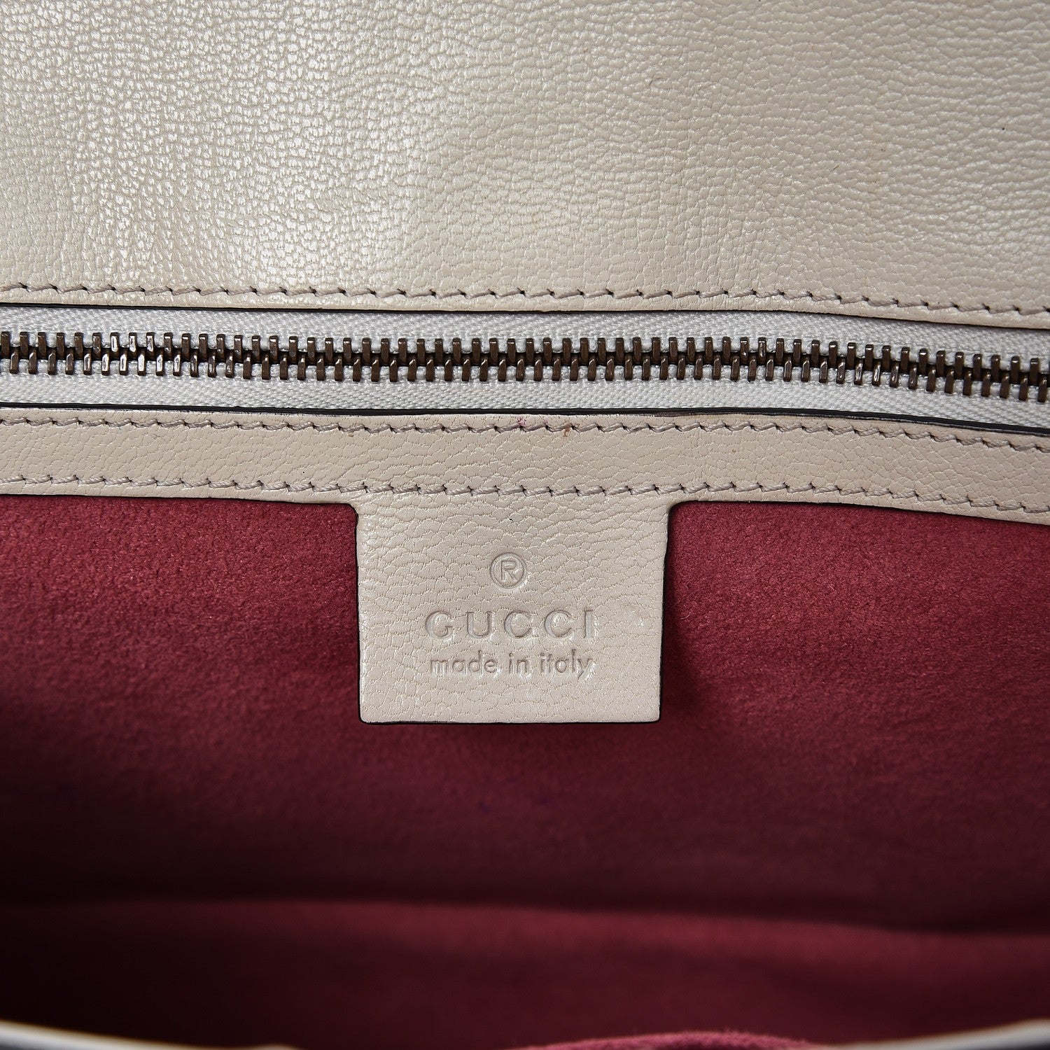 Gucci Calfskin Osiride Future Top Handle Bag Mystic White Hibiscus Red Black 7 of 16