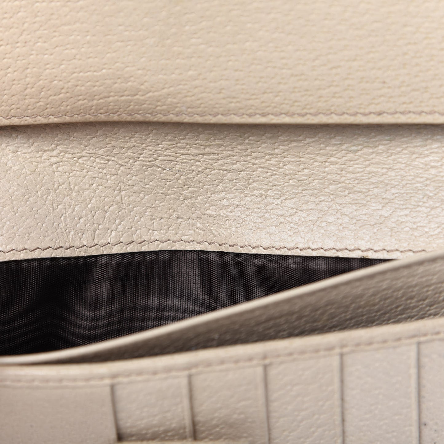 Monogram Metal Bar Continental Flap Wallet Off White