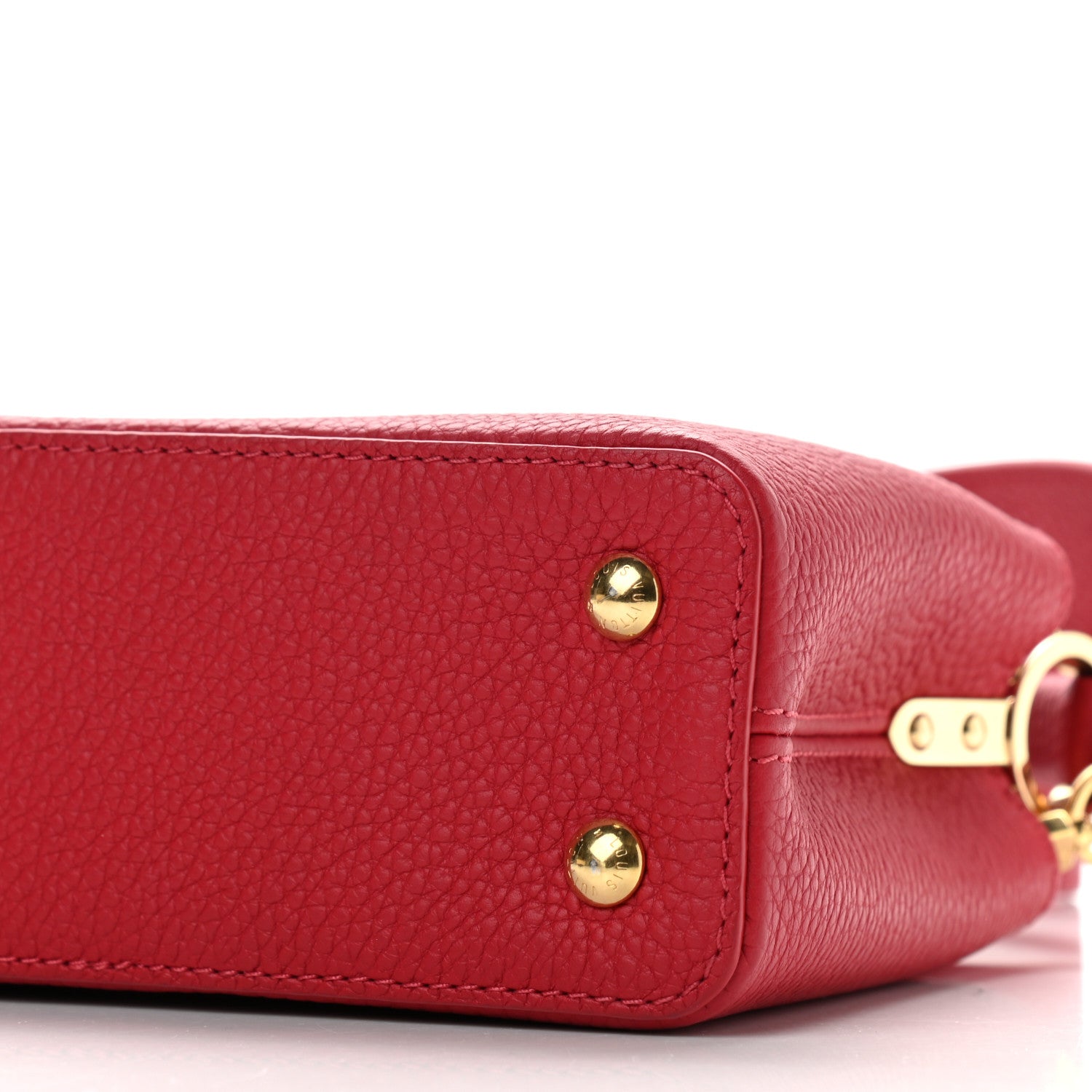 Louis Vuitton Taurillon Mini Capucines Scarlet 9 of 10