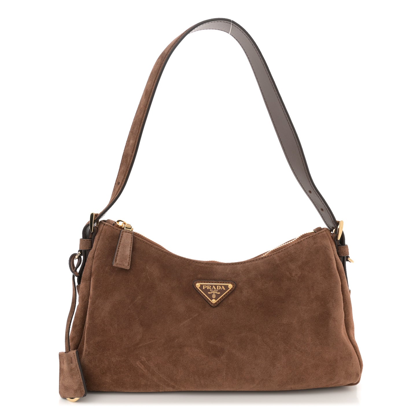 Scamosciato Suede Medium Aimee Shoulder Bag Cacao