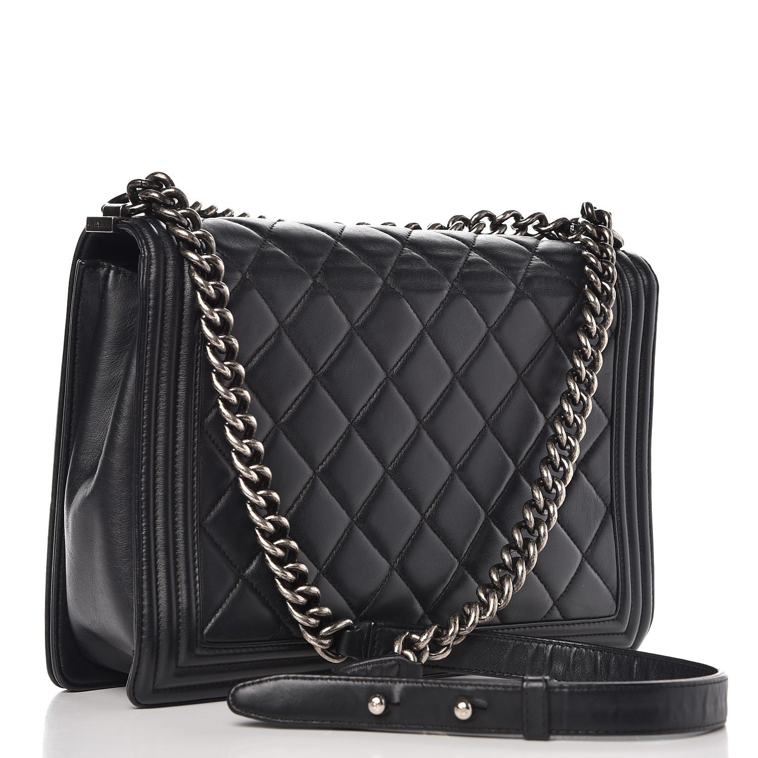 Chanel Calfskin Quilted Large Boy Flap Black 3 of 10