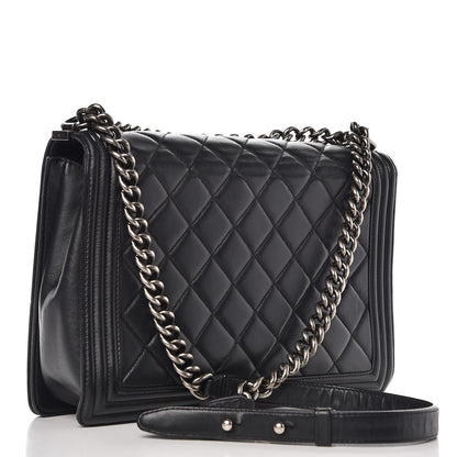 Chanel Calfskin Quilted Large Boy Flap Black 3 of 10