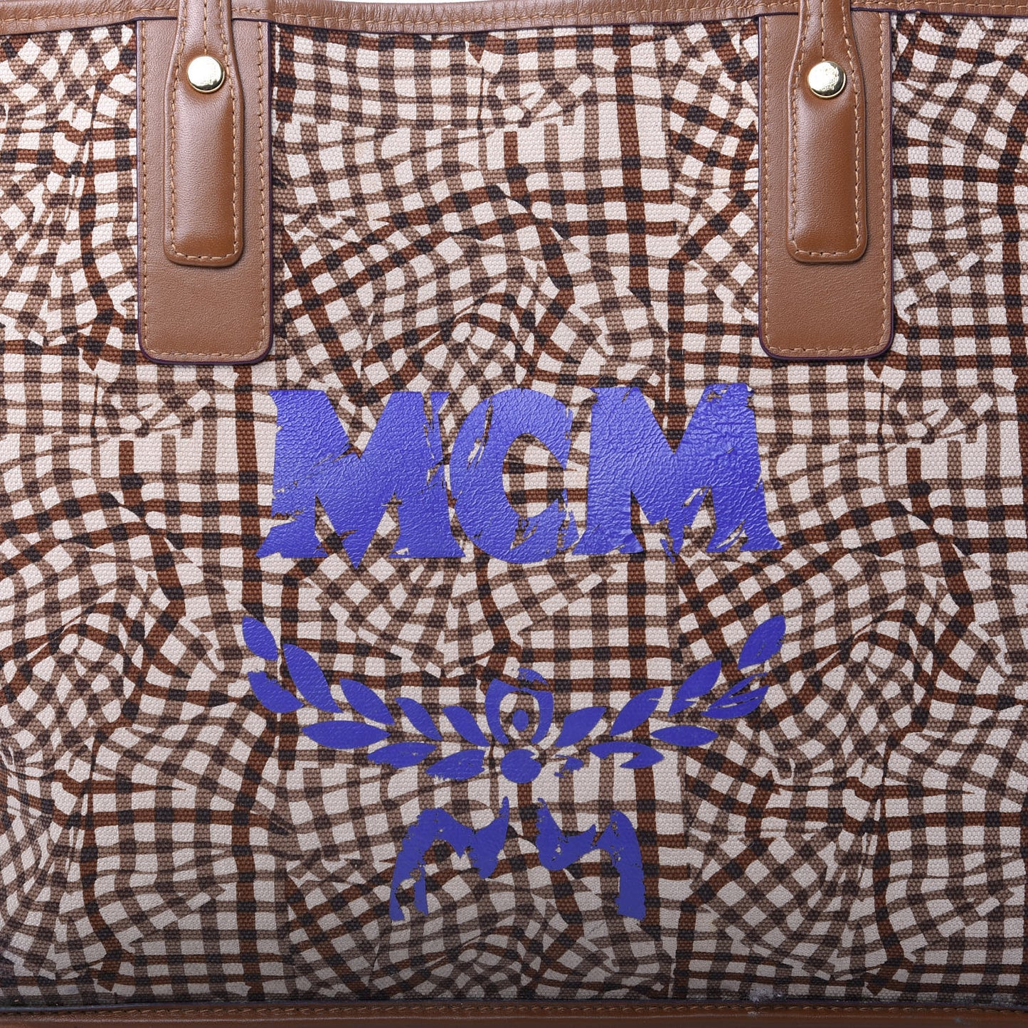 Visetos Medium Liz Reversible Shopper Tote Cognac