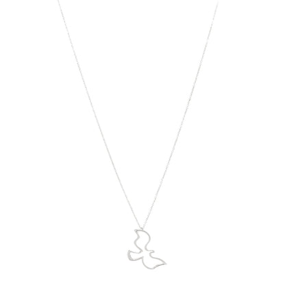 Tiffany Sterling Silver Paloma Picasso Dove Pendant Necklace 1 of 6