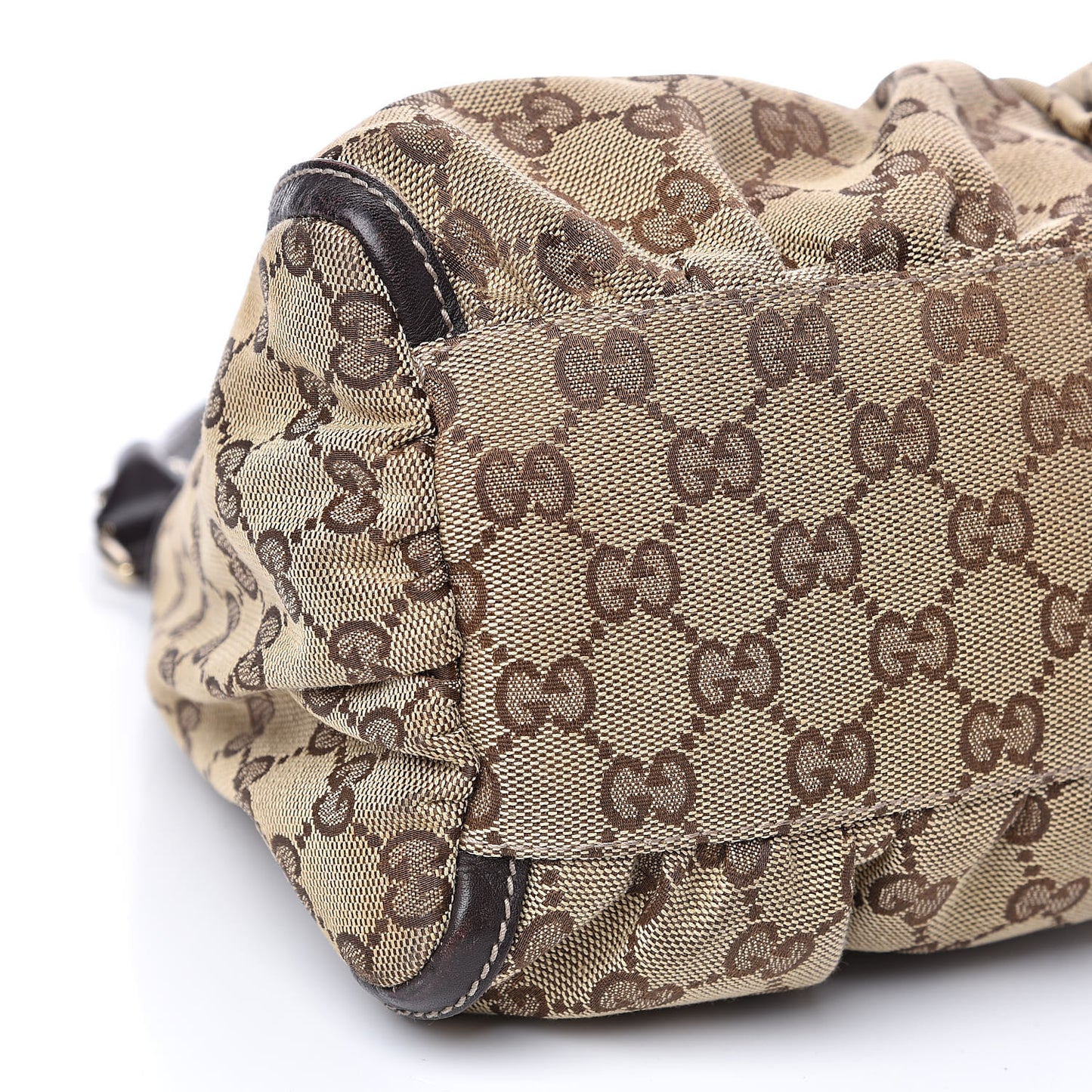Monogram D Ring Gold Hobo Dark Brown