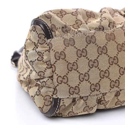 Gucci Monogram D Ring Gold Hobo Dark Brown 8 of 14
