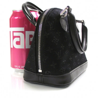 Louis Vuitton Satin Monogram Little Alma Black 5 of 7