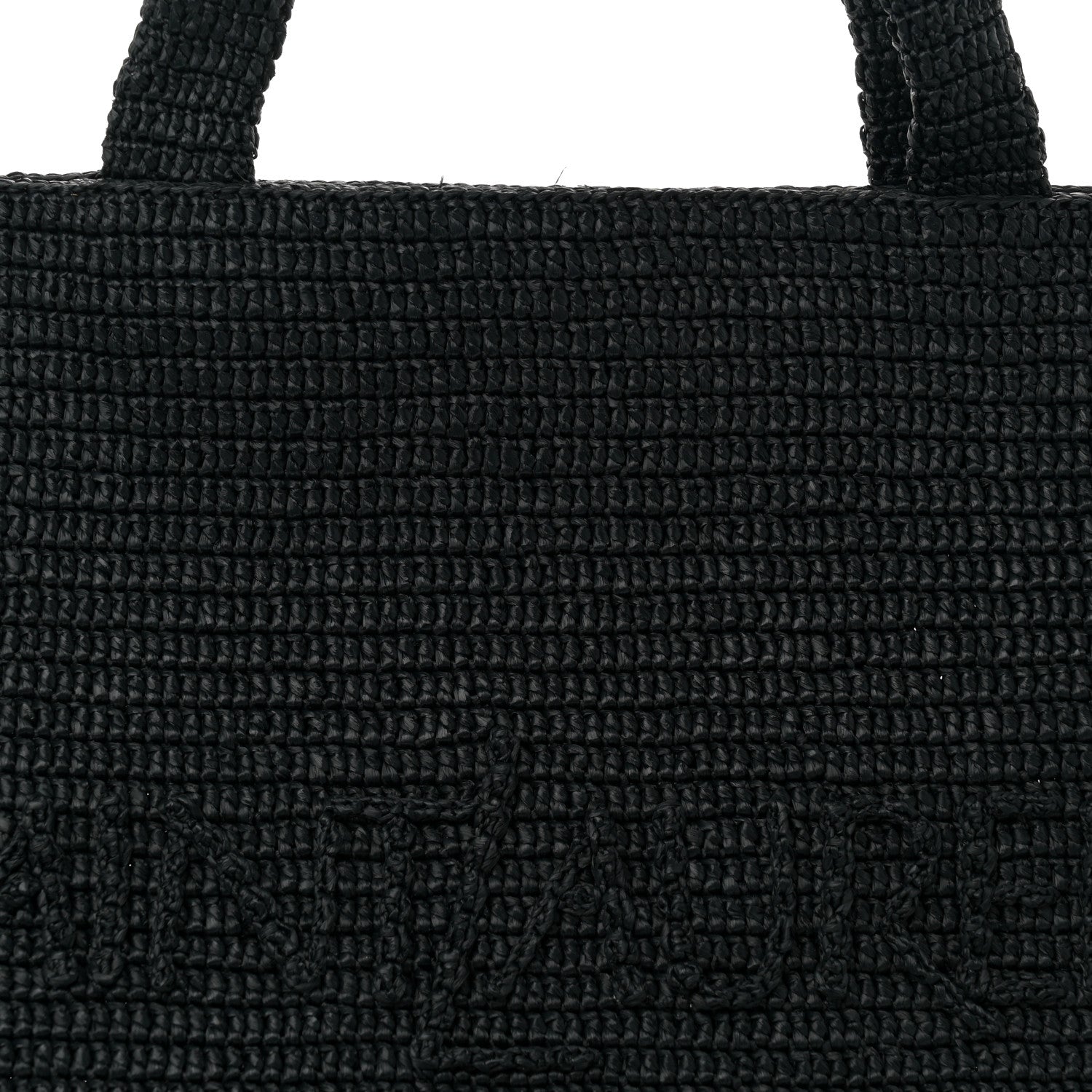 Saint Laurent Raffia Logo Tote Black 7 of 10