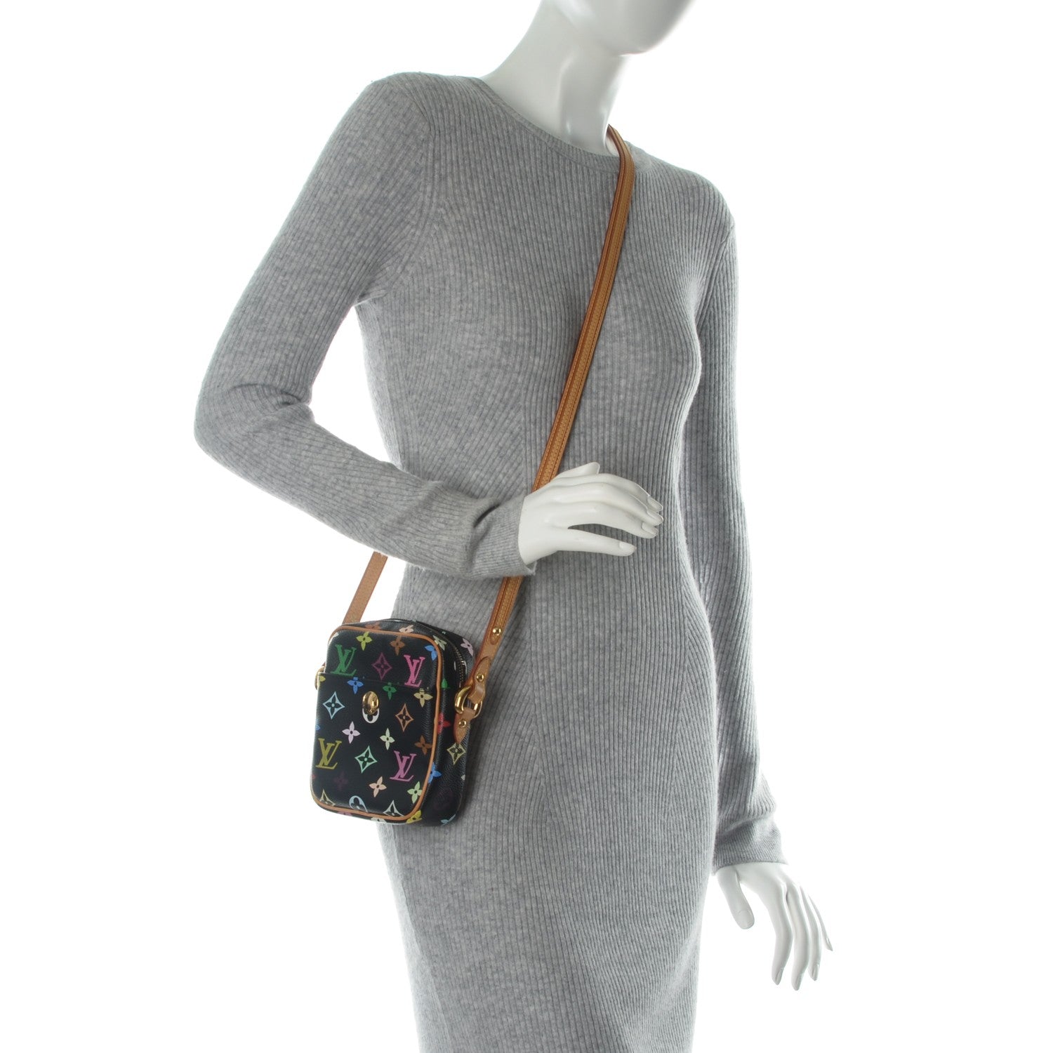 Louis Vuitton Monogram Multicolor Rift Black 2 of 6