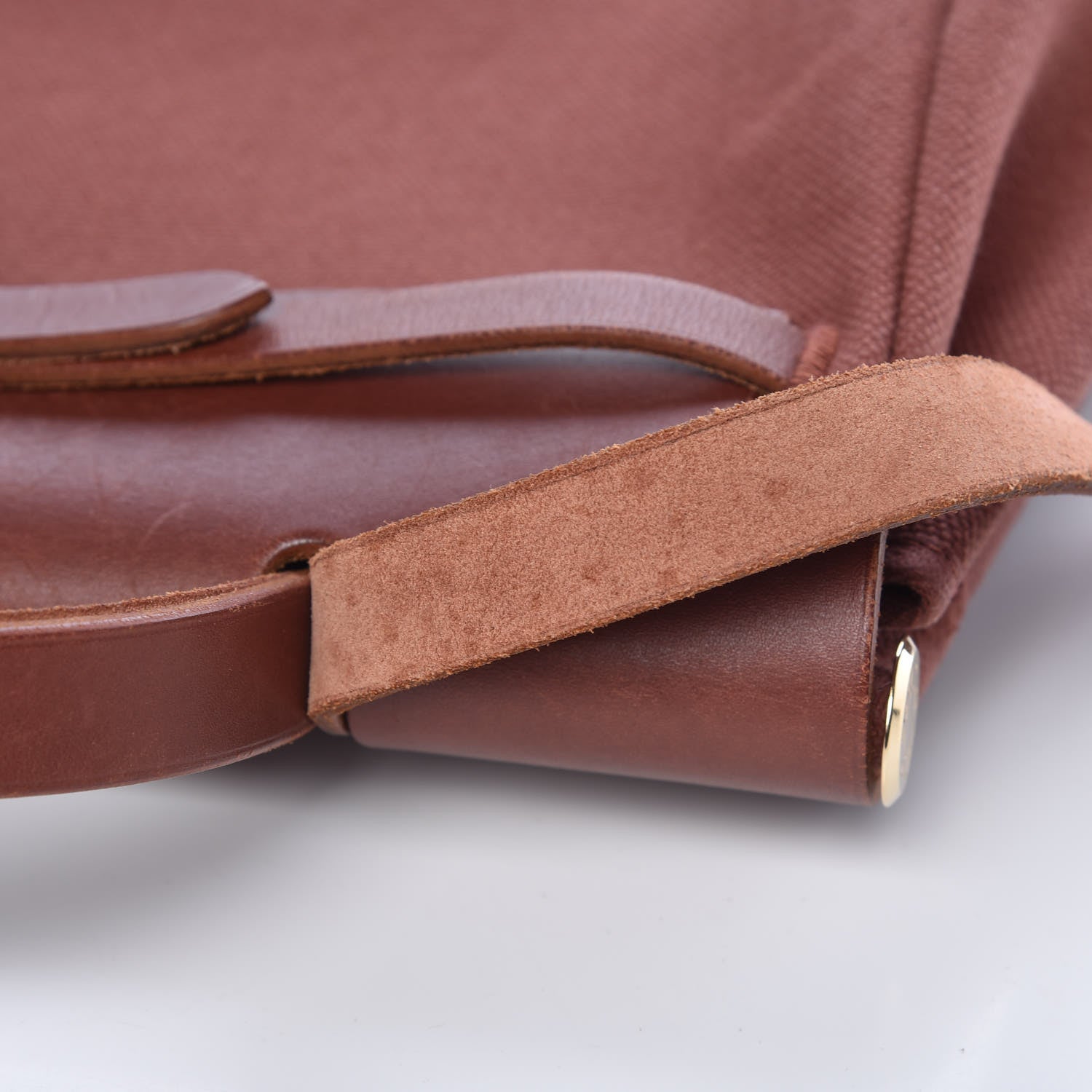 Hermes Toile Vache Calfskin Herbag 30 PM Natural 11 of 26