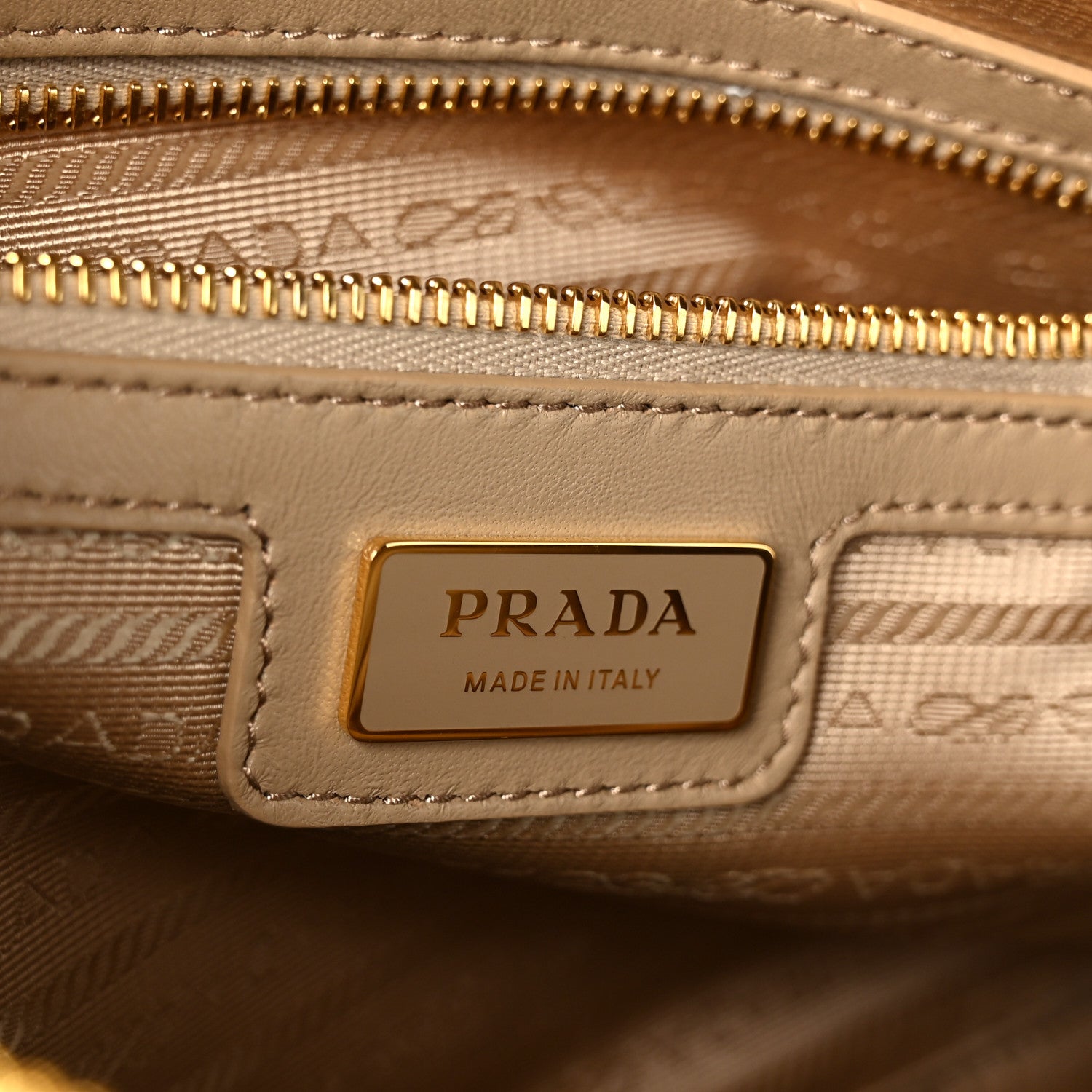 Prada Re-Nylon Saffiano Medium Re-Edition 1978 Two Handle Bag Cammello 6 of 12