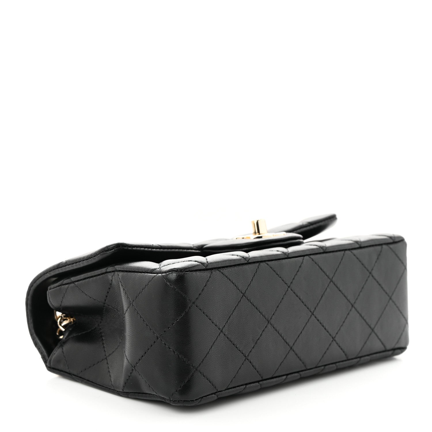 Chanel Lambskin Quilted Mini Rectangular Flap Black 4 of 11