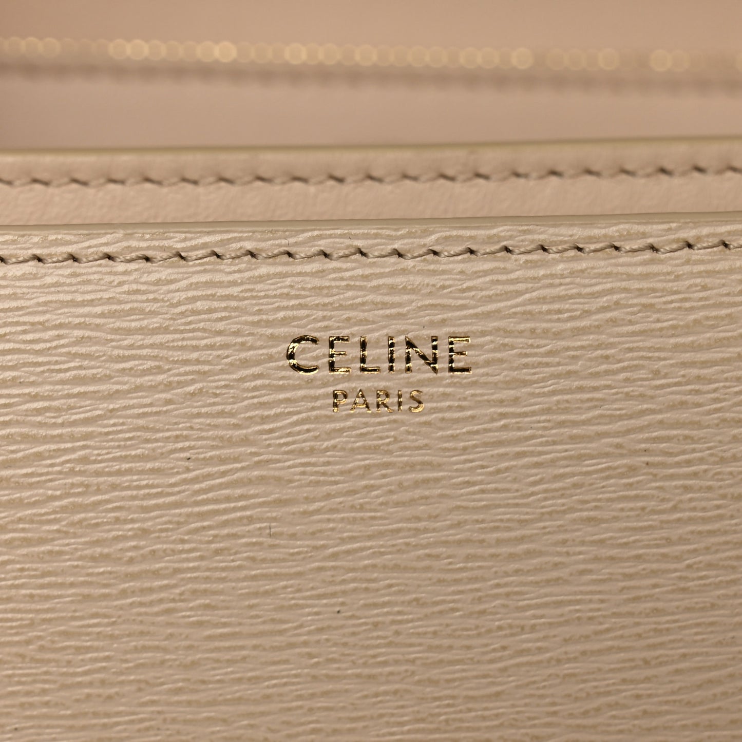 Liege Calfskin Medium Classic Box Flap Bag Cream