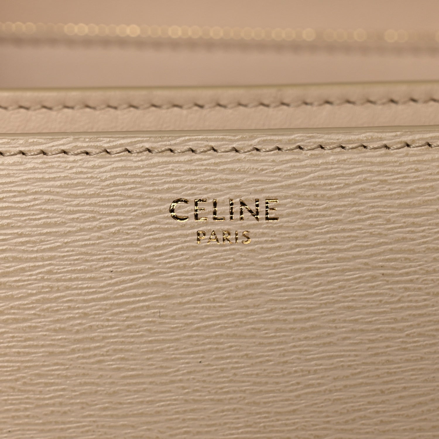 Celine Liege Calfskin Medium Classic Box Flap Bag Cream 7 of 11