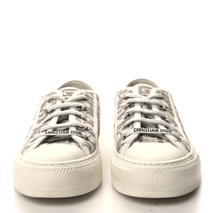 Christian Dior Canvas Oblique Walk'N'Dior Low Top Sneakers 39 Grey Stone 2 of 9
