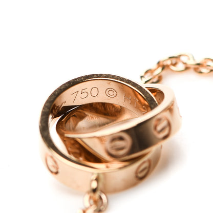 Cartier 18K Pink Gold Interlocking LOVE Necklace 5 of 5