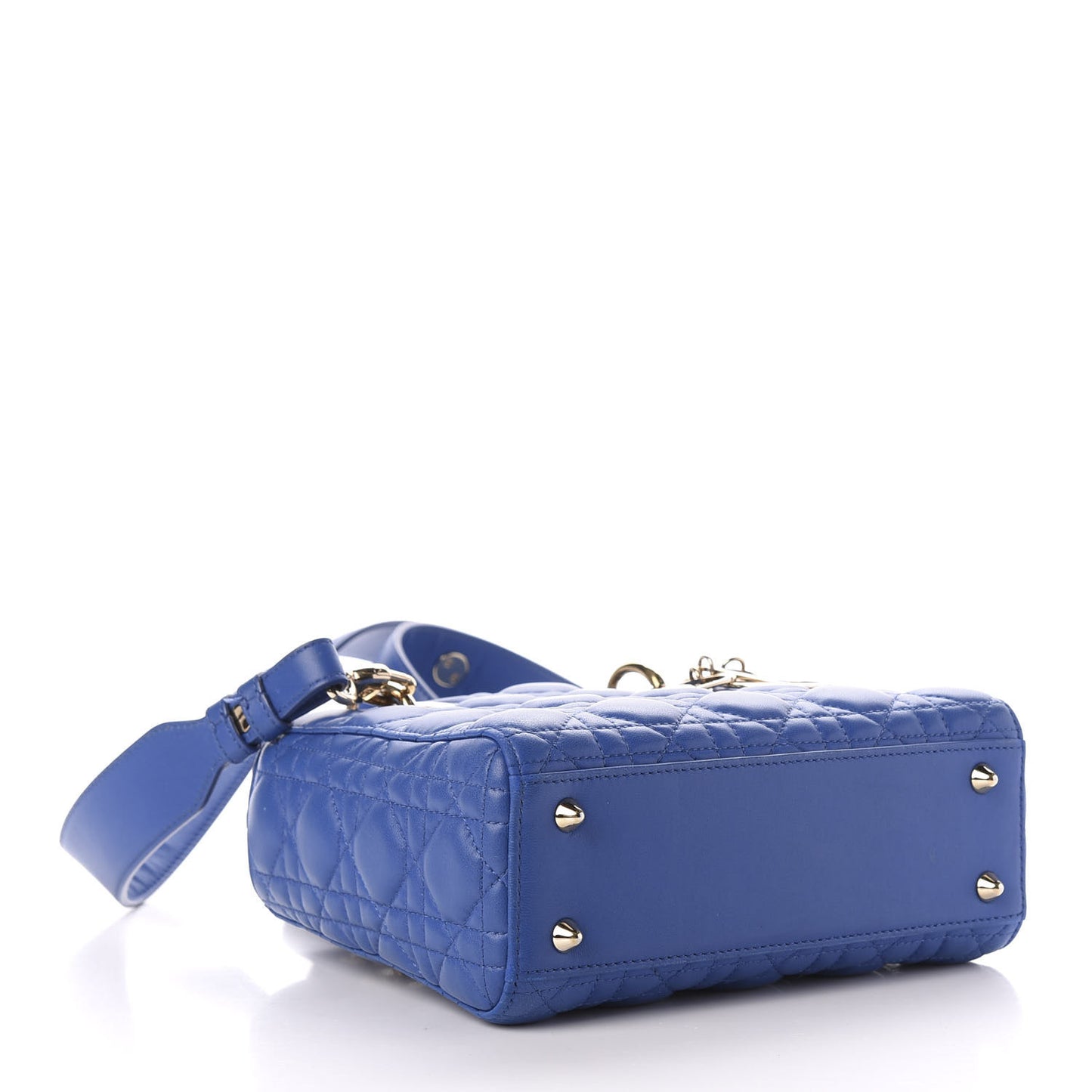 Lambskin Cannage Small My ABCDior Lady Dior Blue