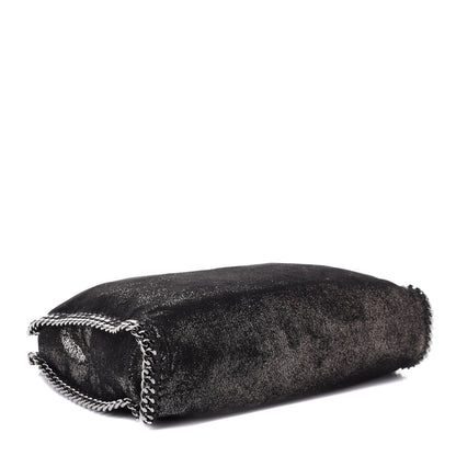 Stella McCartney Metallic Shaggy Deer Small Falabella Tote Black 3 of 4