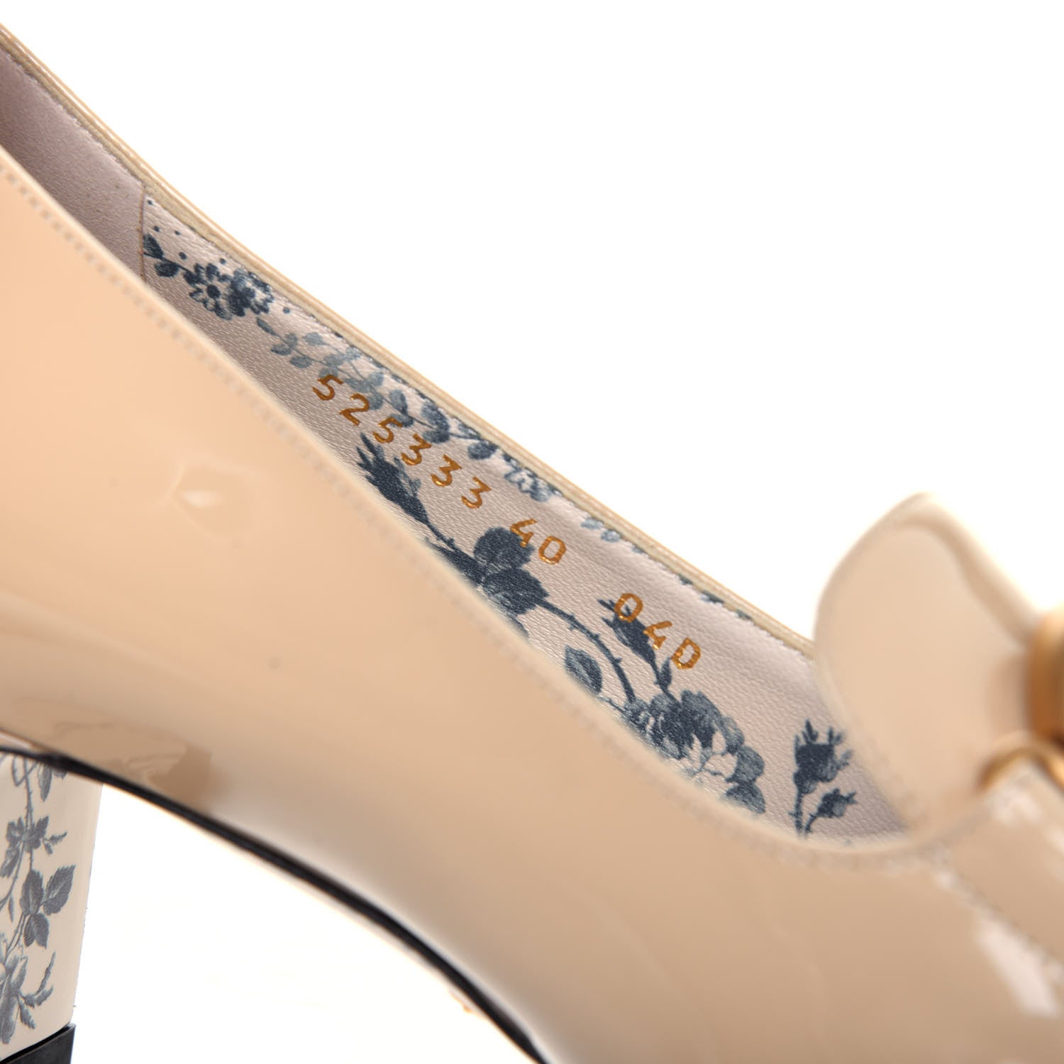 Gucci Vernice GG Victoire 55mm Loafer Pumps 40 Sand Storm 8 of 9
