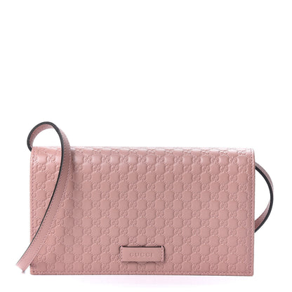 Gucci Microguccissima Crossbody Wallet Soft Pink 1 of 9