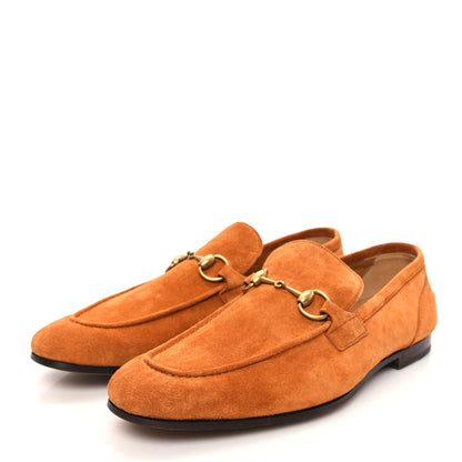 Gucci Suede Horsebit Mens Jordaan Loafers 10.5 Harness Brown 3 of 9