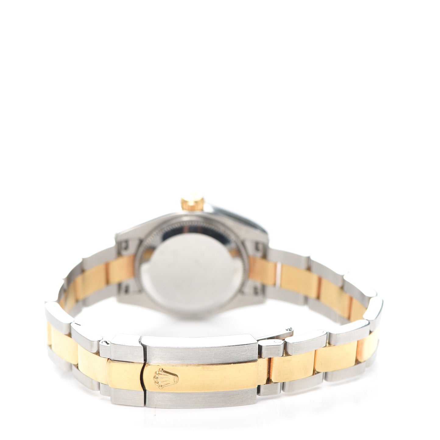 Stainless Steel 18K Yellow Gold Diamond 26mm Oyster Perpetual Datejust Watch Black 179173